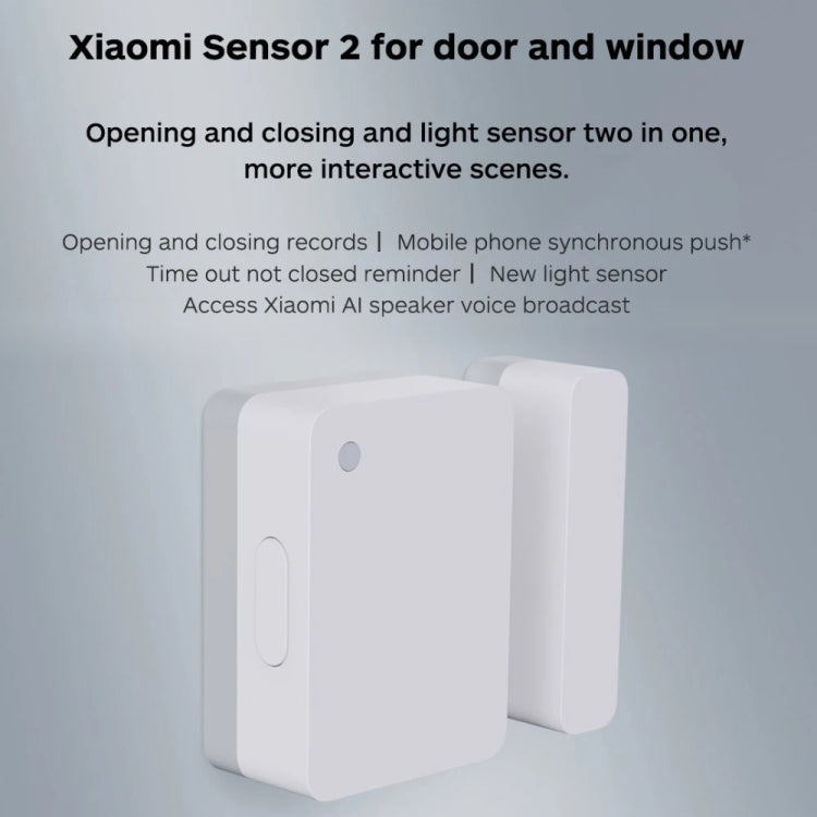 Original Xiaomi Intelligent Mini Door Window Sensor for Xiaomi Smart Home Suite Devices, with the Xiaomi Multifunctional Gateway Use (CA1001)(White) - free shipping - PMC TechLife - Order now!