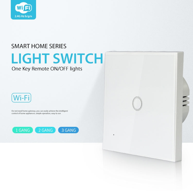NEO NAS-SC01W Wireless WiFi EU Smart Light Control Switch 1Gang - free shipping - PMC Jewellery - Order now!