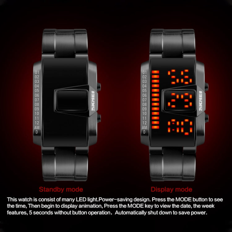 SKMEI 1179 Multifunctional Men Outdoor Sports Noctilucent Waterproof LED Digital Watch(Black) - free shipping - PMC TechLife - Order now!