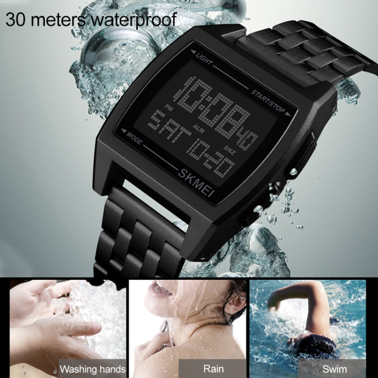 SKMEI 1368 Multifunctional Men Outdoor Sports Noctilucent Waterproof Digital Watch(Rose Gold) - free shipping - PMC TechLife - Order now!