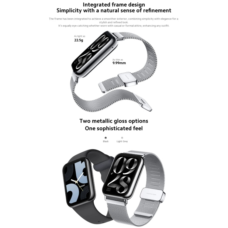 Original Xiaomi Mi Band 8 Pro Global 1.74 inch AMOLED Full Color Screen 5ATM Waterproof Smart Watch, Support GPS / Heart Rate (Black) - Wearable Devices by Xiaomi | Online Shopping South Africa | PMC TechLife | Buy Now Pay Later Mobicred