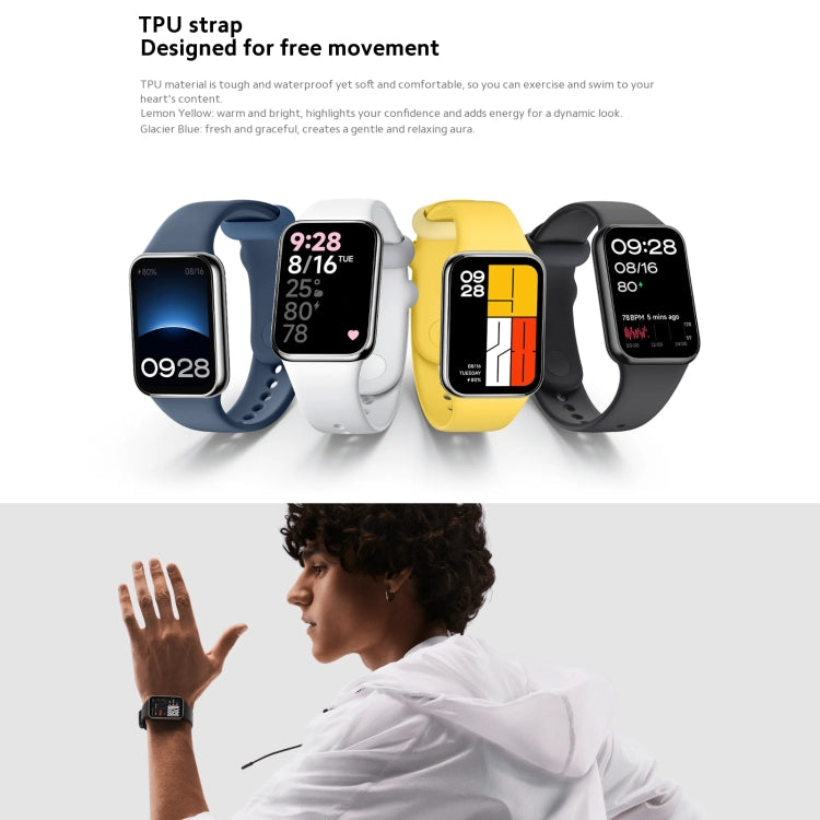 Original Xiaomi Mi Band 8 Pro Global 1.74 inch AMOLED Full Color Screen 5ATM Waterproof Smart Watch, Support GPS / Heart Rate (Black) - Wearable Devices by Xiaomi | Online Shopping South Africa | PMC TechLife | Buy Now Pay Later Mobicred