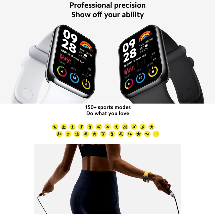 Original Xiaomi Mi Band 8 Pro Global 1.74 inch AMOLED Full Color Screen 5ATM Waterproof Smart Watch, Support GPS / Heart Rate (Black) - Wearable Devices by Xiaomi | Online Shopping South Africa | PMC TechLife | Buy Now Pay Later Mobicred