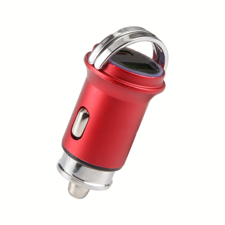 AR-CA08 12W 2A USB-C / Type-C + USB Ports Car Charger (Red) - free shipping - PMC TechLife - Order now!