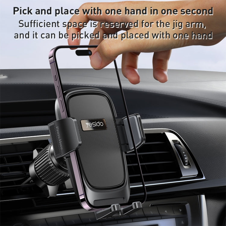 Yesido C241 Adjustable Car Air Vent Mobile Phone Holder - Car Holders by Yesido | Online Shopping South Africa | PMC TechLife | Buy Now Pay Later Mobicred