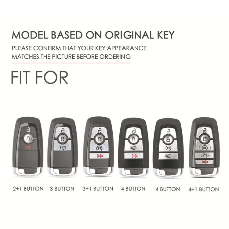 For Ford F-150 5-button C073 Car Key Leather Protective Case (Black) - Car Key Cases by PMC TechLife | Online Shopping South Africa | PMC TechLife | Buy Now Pay Later Mobicred