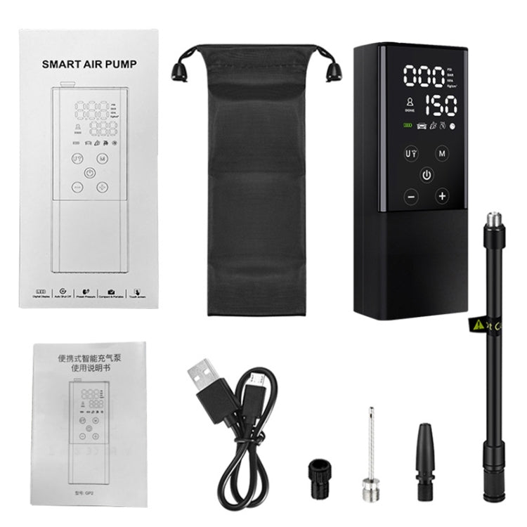 GP2 Car Portable Mini Touch Wreless Air Pump Smart Electric Air Pump - Inflatable Pump by PMC TechLife | Online Shopping South Africa | PMC TechLife