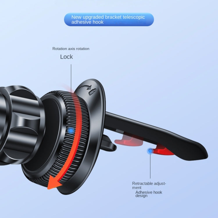 F23 Car Air Outlet Vent Magnetic Phone Navigation Mount Bracket (Silver) - Car Holders by PMC TechLife | Online Shopping South Africa | PMC TechLife | Buy Now Pay Later Mobicred