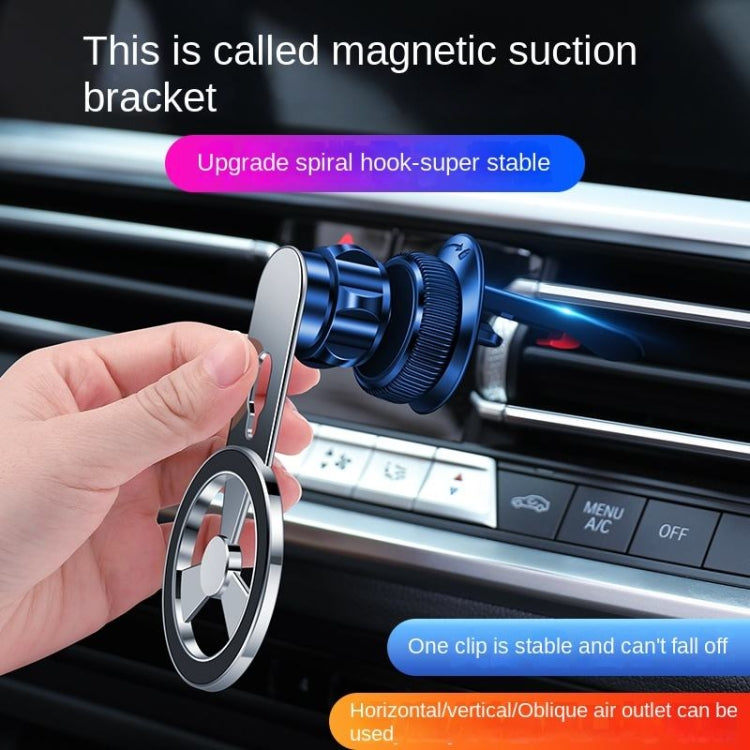 F73 MagSafe Magnetic Suction 360 Degree Rotating Car Phone Holder (Black) - Car Holders by PMC TechLife | Online Shopping South Africa | PMC TechLife | Buy Now Pay Later Mobicred