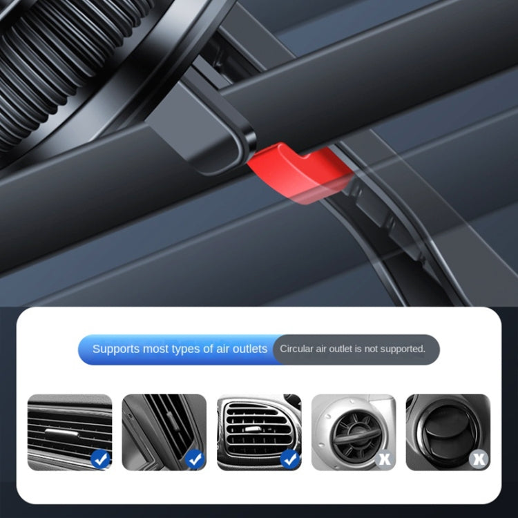 F83 Car Air Outlet Vent Magnetic Mobile Phone Navigation Holder (Black) - Car Holders by PMC TechLife | Online Shopping South Africa | PMC TechLife | Buy Now Pay Later Mobicred