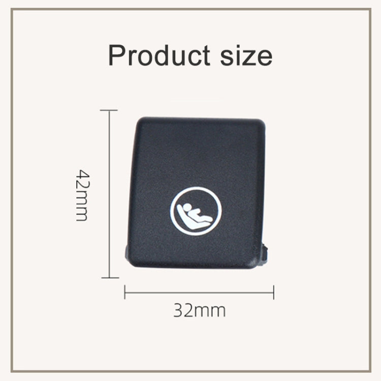 Child Seat Rear Row Seat Safety Belt Anchor Cover For volvo V90 / S90 / S60 / XC40 / XC60, Left-Drive(Brown) - Auto Fastener & Clips by PMC TechLife | Online Shopping South Africa | PMC TechLife | Buy Now Pay Later Mobicred