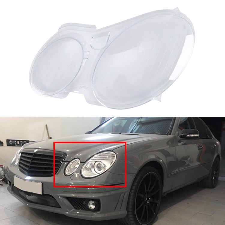 For Mercedes-Benz E-Class W211 2002-2008 Car Left Side Headlight Transparent Protective Cover 2118202961 - Car Light Accessories by PMC TechLife | Online Shopping South Africa | PMC TechLife | Buy Now Pay Later Mobicred