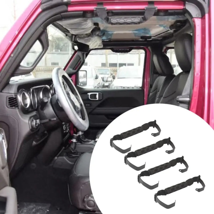 For Jeep Wrangler JL 2018- 4 / Pack Car Roof Handle - Auto Fastener & Clips by PMC TechLife | Online Shopping South Africa | PMC TechLife | Buy Now Pay Later Mobicred