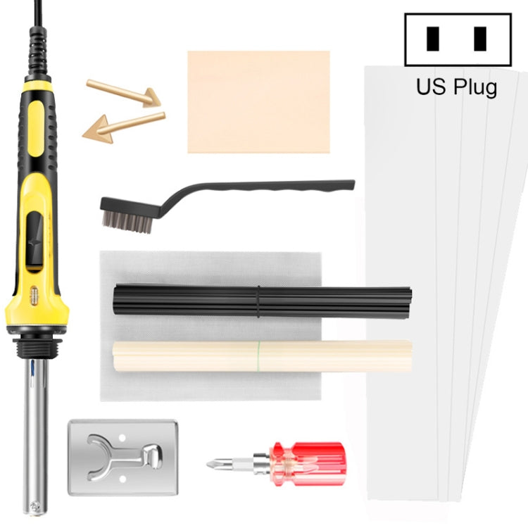 100W Electric Soldering Iron Plastic Welding Machine Car Bumper Repair Plier, US Plug (Yellow) - Hand Tool Sets by PMC TechLife | Online Shopping South Africa | PMC TechLife | Buy Now Pay Later Mobicred