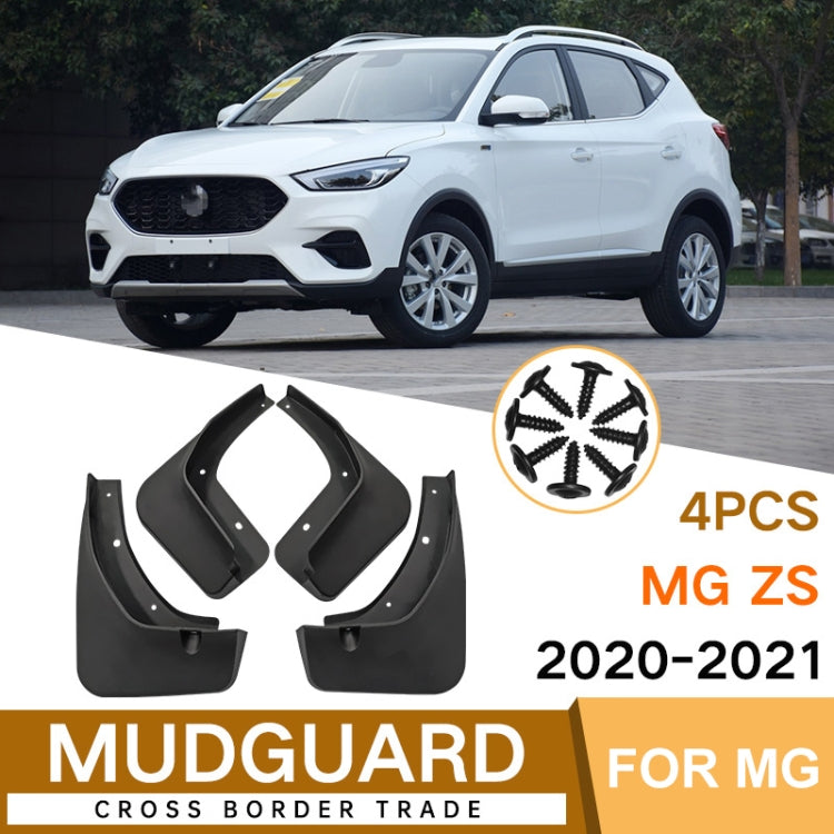 For MG ZS 2020-2021 4pcs/Set Car Auto Soft Plastic Splash Flaps Fender Guard - Mudguards by PMC TechLife | Online Shopping South Africa | PMC TechLife | Buy Now Pay Later Mobicred
