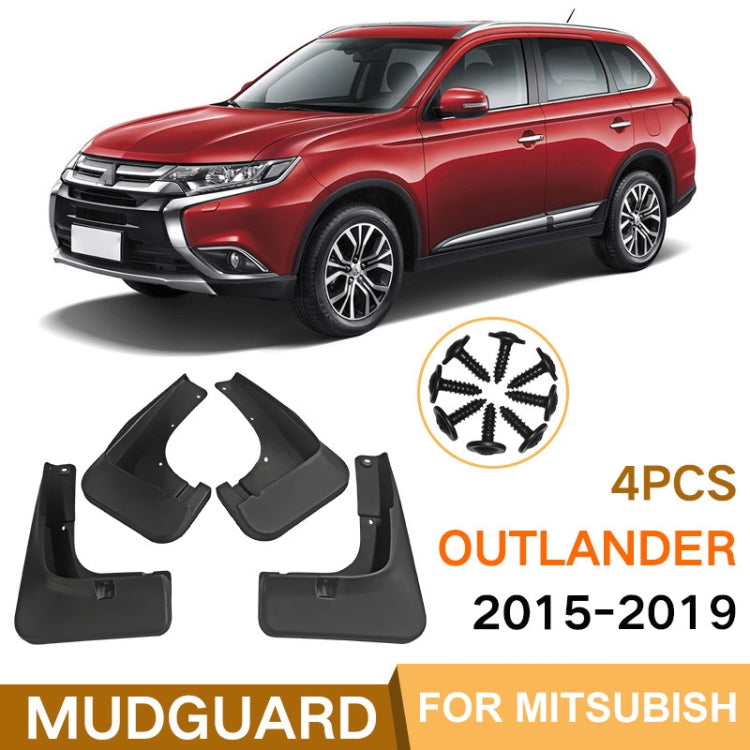 For Mitsubishi Outlander 2015-2019 4pcs/Set Car Auto Soft Plastic Splash Flaps Fender Guard - free shipping - PMC TechLife - Order now!