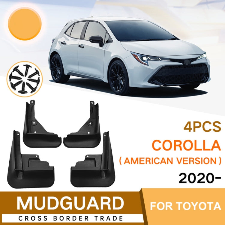 For Toyota Corolla 2020-2023 US 4pcs/Set Car Auto Soft Plastic Splash Flaps Fender Guard - Mudguards by PMC TechLife | Online Shopping South Africa | PMC TechLife | Buy Now Pay Later Mobicred