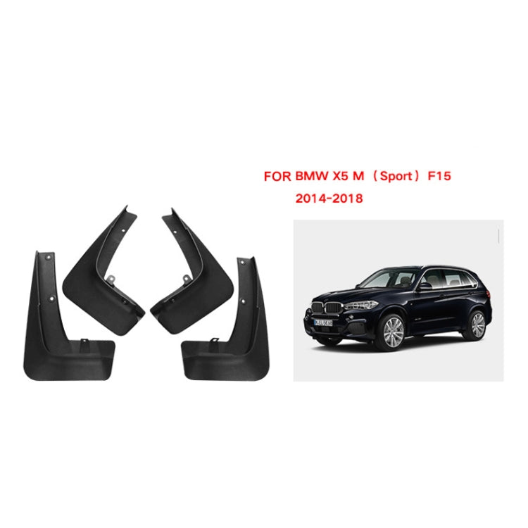 For BMW X5 M Sports F15 2014-2018 4pcs/Set Car Auto Soft Plastic Splash Flaps Fender Guard - Mudguards by PMC TechLife | Online Shopping South Africa | PMC TechLife | Buy Now Pay Later Mobicred
