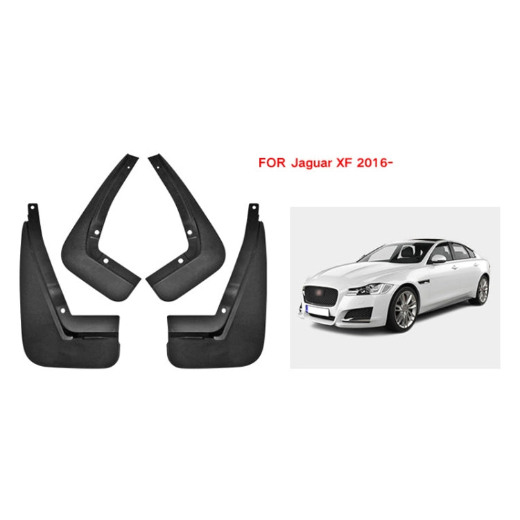 For Jaguar XF 2016 4pcs/Set Car Auto Soft Plastic Splash Flaps Fender Guard - Mudguards by PMC TechLife | Online Shopping South Africa | PMC TechLife | Buy Now Pay Later Mobicred