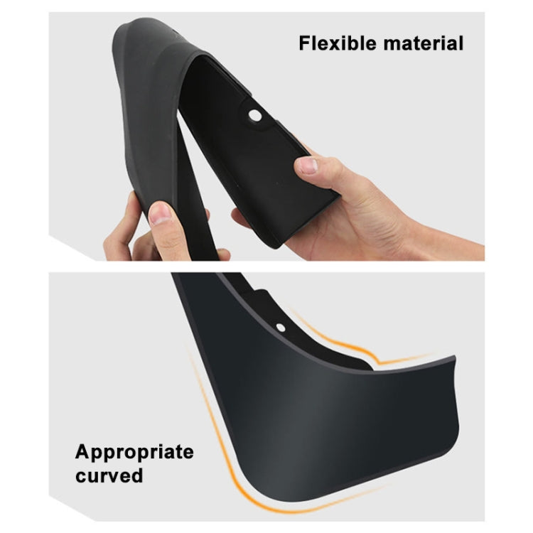 For Jaguar XEL 2020 4pcs/Set Car Auto Soft Plastic Splash Flaps Fender Guard - Mudguards by PMC TechLife | Online Shopping South Africa | PMC TechLife | Buy Now Pay Later Mobicred