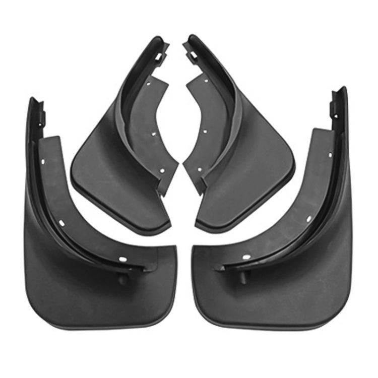 For Volkswagen Touareg 2005-2010 4pcs/Set Car Auto Soft Plastic Splash Flaps Fender Guard, without Wheel Eyebrow - Mudguards by PMC TechLife | Online Shopping South Africa | PMC TechLife