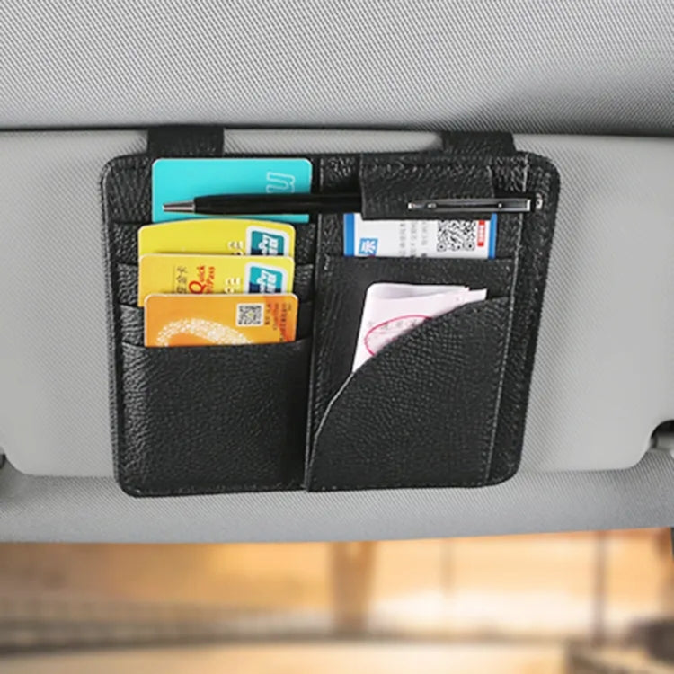 Car Multifunctional Sun Visor Card Holder Bill Storage Card Bag (Orange) - Stowing Tidying by PMC TechLife | Online Shopping South Africa | PMC TechLife | Buy Now Pay Later Mobicred