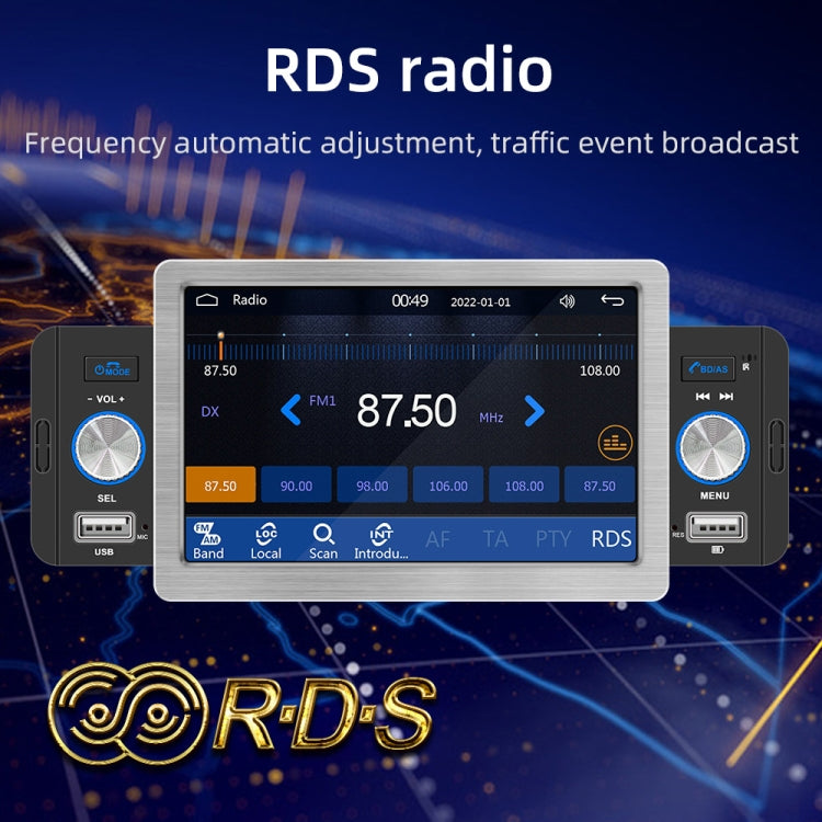 158W 5 inch Allwinner Melis F133 Car MP5 Player, Support CarPlay / BT / USB / FM - Car MP3 & MP4 & MP5 by PMC TechLife | Online Shopping South Africa | PMC TechLife | Buy Now Pay Later Mobicred