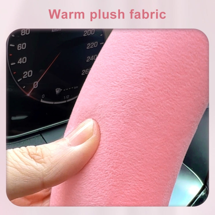 D Style Car Universal Cartoon Pattern Plush Warm Anti-skid Steering Wheel Cover, Diameter: 38cm (Pink) - Steering Wheel Accessories by PMC TechLife | Online Shopping South Africa | PMC TechLife | Buy Now Pay Later Mobicred