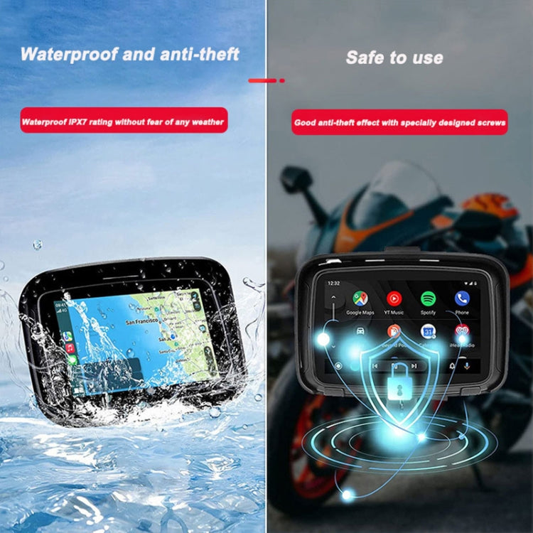 P502M Motorcycles Portable Waterproof 5 inch Wireless Carplay GPS Navigator - Electrical Instruments by PMC TechLife | Online Shopping South Africa | PMC TechLife | Buy Now Pay Later Mobicred