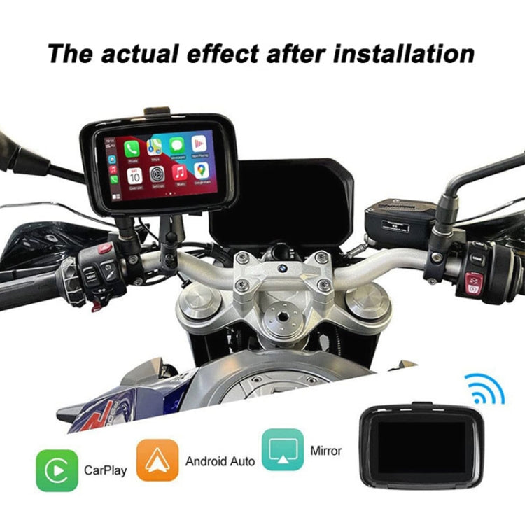 P502M Motorcycles Portable Waterproof 5 inch Wireless Carplay GPS Navigator - Electrical Instruments by PMC TechLife | Online Shopping South Africa | PMC TechLife | Buy Now Pay Later Mobicred