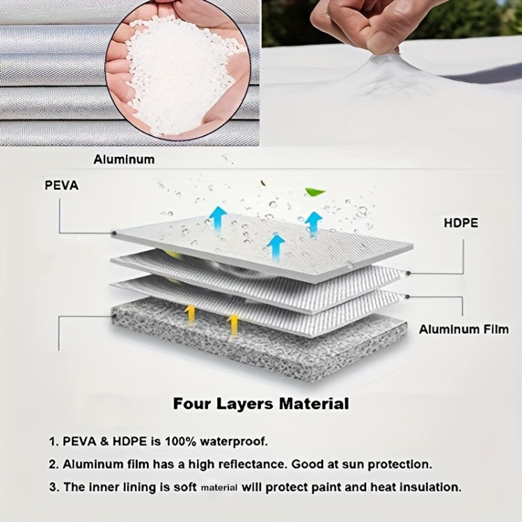 4pcs / Set Car Tire 420D Oxford Cloth Protective Cover, Diameter: 101-106cm, Width: 40cm - free shipping - PMC TechLife - Order now!