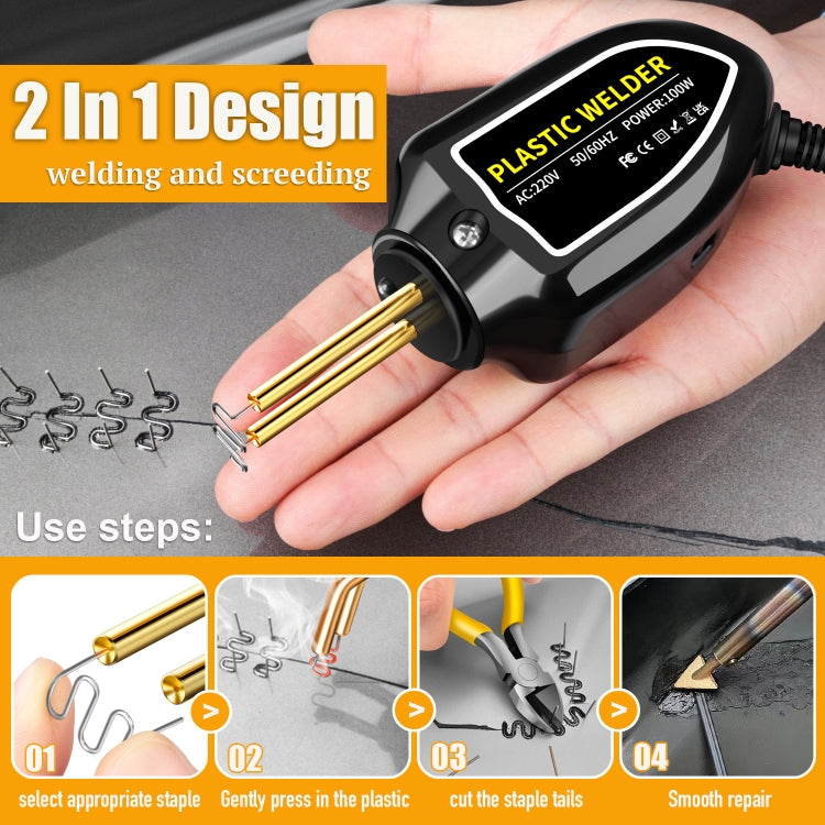 Hot Stapler Plastic Welding Machine Car Bumper Repair Kit Plier, AU Plug - Hand Tool Sets by PMC TechLife | Online Shopping South Africa | PMC TechLife | Buy Now Pay Later Mobicred