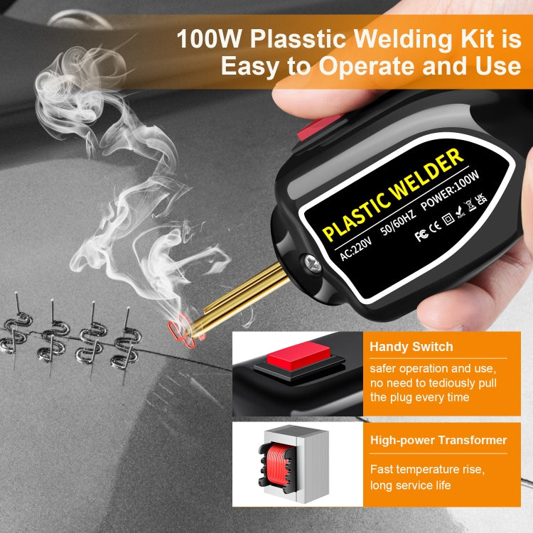 Hot Stapler Plastic Welding Machine Car Bumper Repair Kit Plier, UK Plug - Hand Tool Sets by PMC TechLife | Online Shopping South Africa | PMC TechLife | Buy Now Pay Later Mobicred