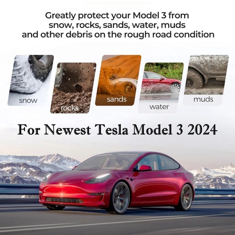 For Tesla Model 3 4 ppcs / Set Car Fenders Mud Flap Modification Accessories - Mudguards by PMC TechLife | Online Shopping South Africa | PMC TechLife | Buy Now Pay Later Mobicred