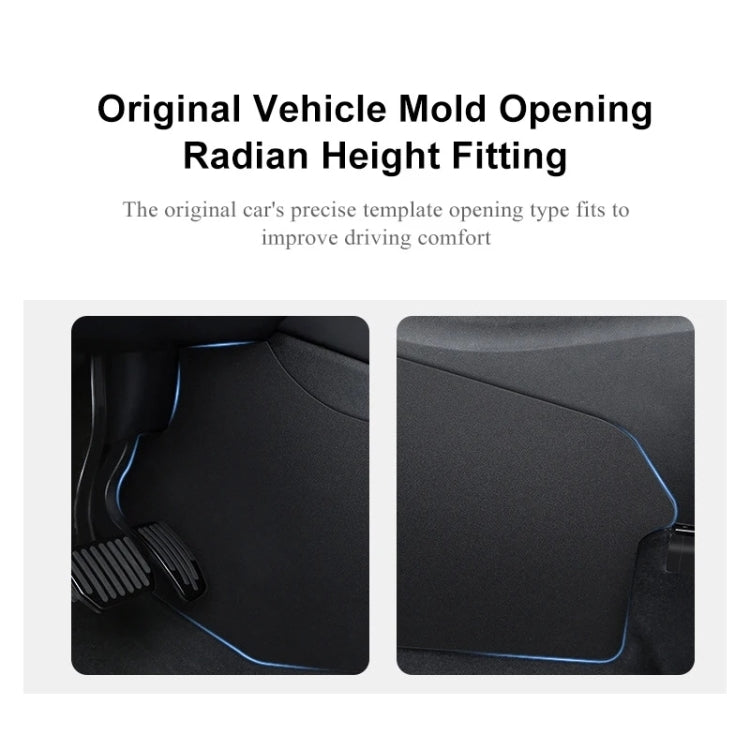 For Tesla Model Y 2pcs / Set Car Center Console Inside Leather Anti-kick Pad - Car Interior Mouldings by PMC TechLife | Online Shopping South Africa | PMC TechLife | Buy Now Pay Later Mobicred