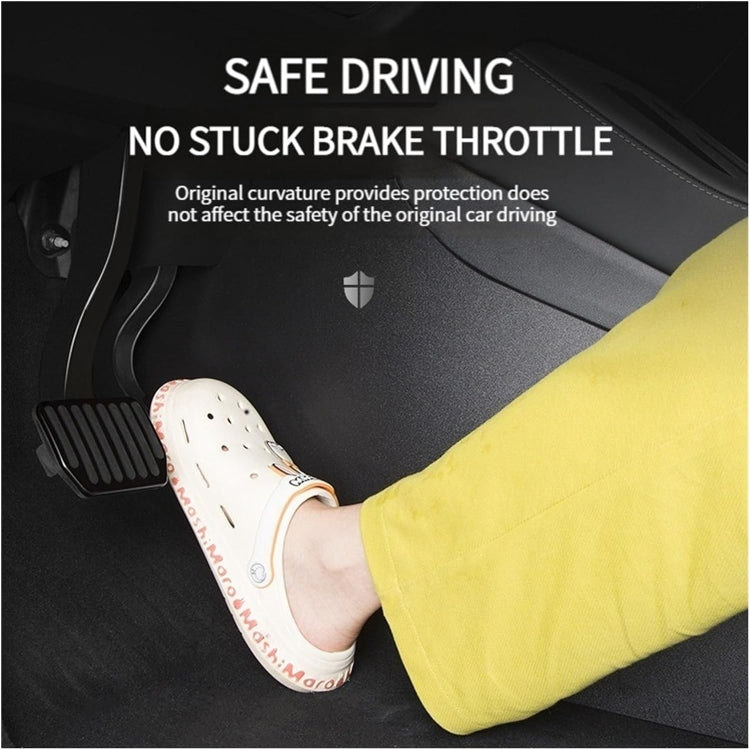 For Tesla Model Y 2pcs / Set Car Center Console Inside Leather Anti-kick Pad - Car Interior Mouldings by PMC TechLife | Online Shopping South Africa | PMC TechLife | Buy Now Pay Later Mobicred