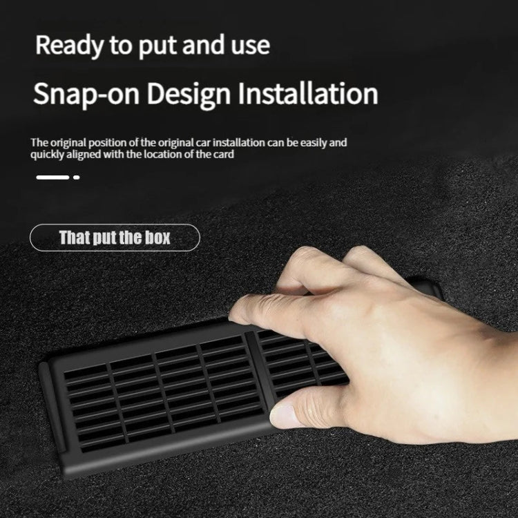 For Tesla Model Y 2pcs / Set Buckle Style Air Outlet Protective Cover Under Car Seat - Air Conditioning System by PMC TechLife | Online Shopping South Africa | PMC TechLife | Buy Now Pay Later Mobicred