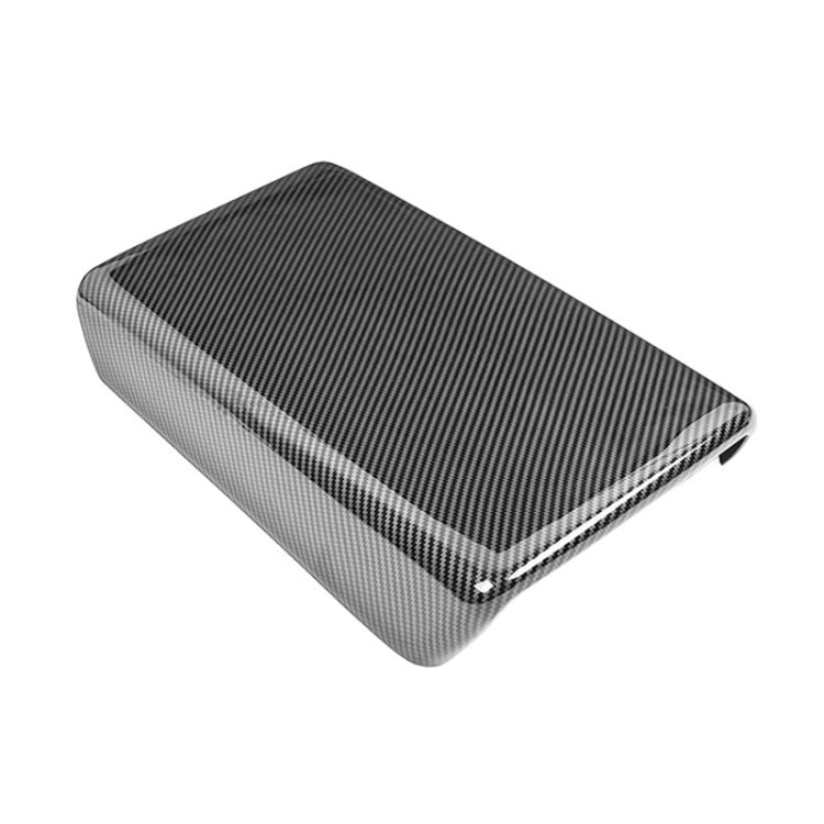 For Tesla Model 3 / Y Car Center Console Armrest Box Carbon Fiber Pattern Protective Cover - Car Interior Mouldings by PMC TechLife | Online Shopping South Africa | PMC TechLife | Buy Now Pay Later Mobicred