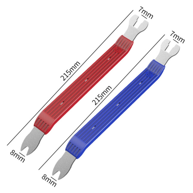 6-8 inch Short Car Door Panel Removal Rubber Buckle Screwdriver (Red) - Hand Tool Sets by PMC TechLife | Online Shopping South Africa | PMC TechLife | Buy Now Pay Later Mobicred