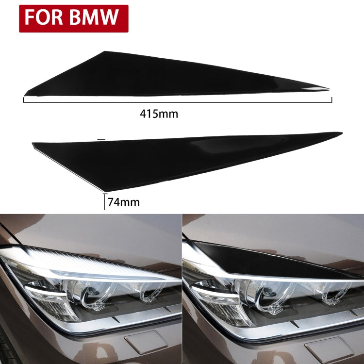 Pair Car Lamp Eyebrow Soft Decorative Sticker for BMW X1 E842 2009-2014 (Black) - Lamp Decoration by PMC TechLife | Online Shopping South Africa | PMC TechLife | Buy Now Pay Later Mobicred