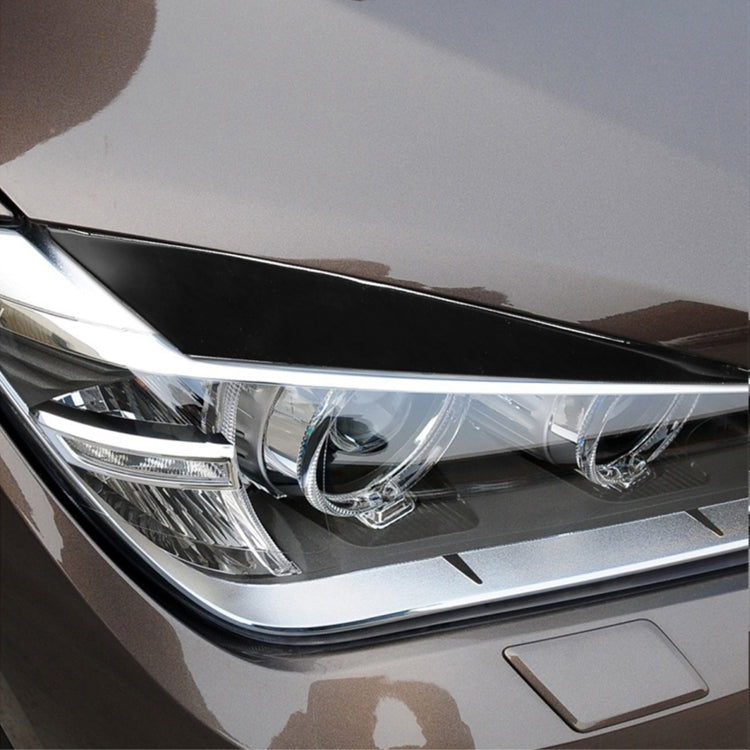 Pair Car Lamp Eyebrow Soft Decorative Sticker for BMW X1 E842 2009-2014 (Black) - Lamp Decoration by PMC TechLife | Online Shopping South Africa | PMC TechLife | Buy Now Pay Later Mobicred