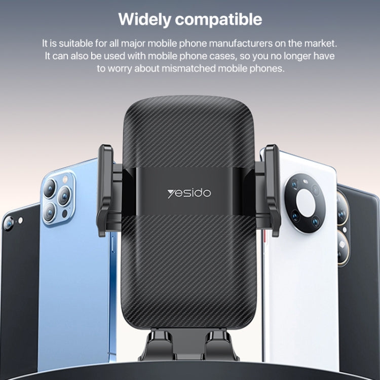 Yesido C175 Mini Suction Cup Type Mechanical Phone Clip Car Holder - Universal Car Holders by Yesido | Online Shopping South Africa | PMC TechLife | Buy Now Pay Later Mobicred