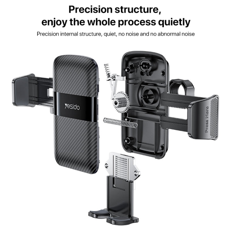 Yesido C242 Adjustable Car Air Vent Mechanical Phone Clip Holder - Universal Car Holders by Yesido | Online Shopping South Africa | PMC TechLife | Buy Now Pay Later Mobicred