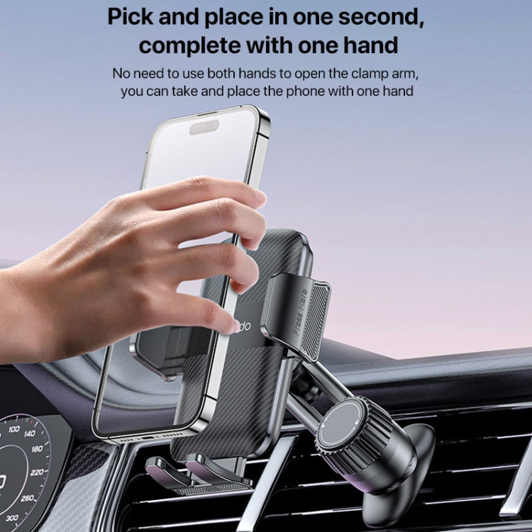 Yesido C242 Adjustable Car Air Vent Mechanical Phone Clip Holder - Universal Car Holders by Yesido | Online Shopping South Africa | PMC TechLife | Buy Now Pay Later Mobicred