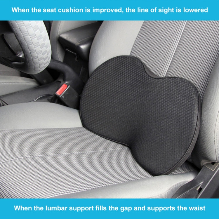 Car mini Seat Cushion Breathable Lumbar Seat Mat (Black) - Seat Accessories by PMC TechLife | Online Shopping South Africa | PMC TechLife | Buy Now Pay Later Mobicred