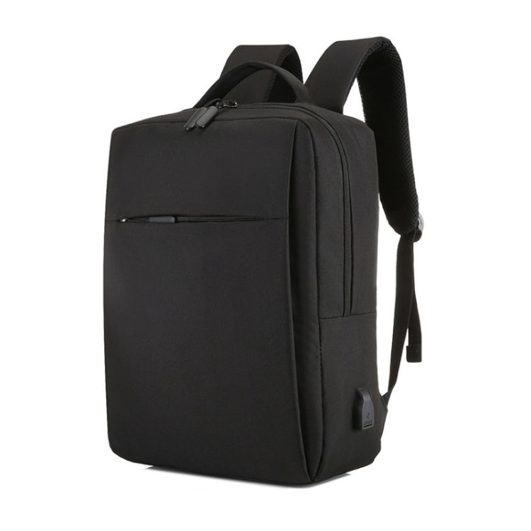 POFOKO Large-capacity Waterproof Oxford Cloth Business Casual Backpack with External USB Charging Design for 15.6 inch Laptops(Black) - free shipping - PMC Jewellery - Order now!