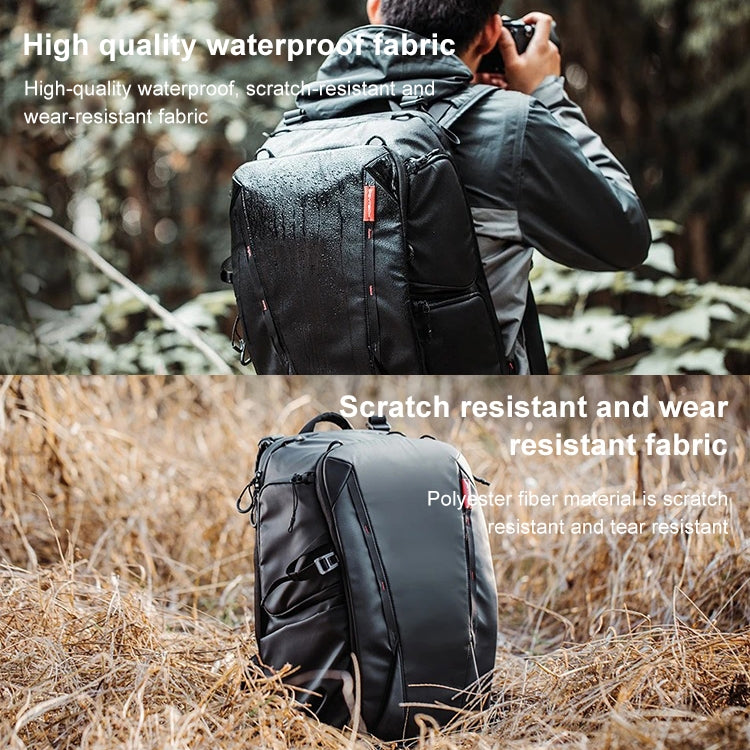 PGYTECH P-CB-020 2 in 1 Waterproof  Shockproof Outdoor Dual Shoulders Backpack + Single Shoulder Bag (Black) - free shipping - PMC TechLife - Order now!