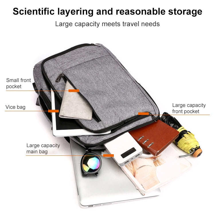 cxs-620 Multifunctional Oxford Laptop Bag Backpack (Wine Red) - Backpack by PMC Jewellery | Online Shopping South Africa | PMC Jewellery | Buy Now Pay Later Mobicred