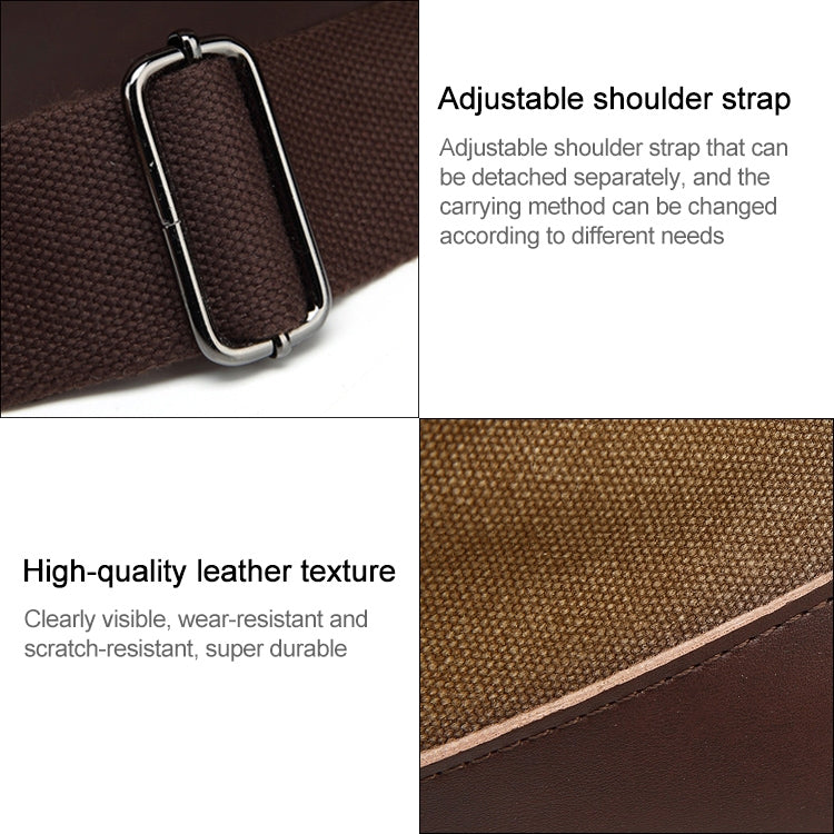 AUGUR 2012 Portable Casual Canvas Travel Handbag Baggage Shoulder Crossby Bag(Grey) - free shipping - PMC TechLife - Order now!