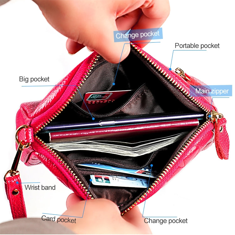 2026 Multifunctional Litchi Texture Women Large Capacity Hand Wallet Shell bag with Card Slots(Light Pink) - free shipping - PMC Jewellery - Order now!